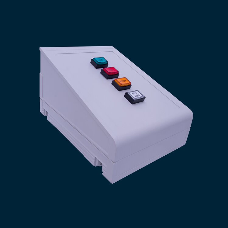 Desktop control panel for one barrier   