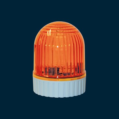 LED Blitz/Blinkleuchte, umschaltbar, gelb, 230V oder 24V