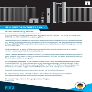 Motorsteuerung MO 46 Information