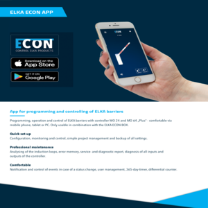 ELKA ECON App product sheet