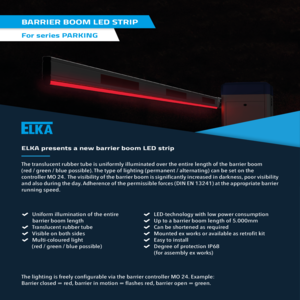 LED boom lighting for PARKING Product sheet