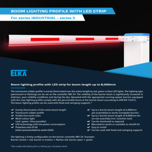 LED boom lighting for INDUSTRIAL-S Product sheet