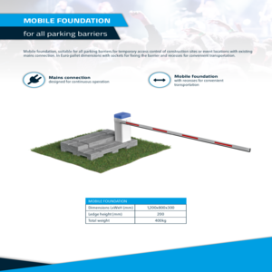 Mobile foundation Product sheet